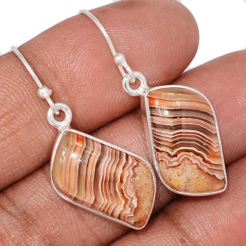 1.5" Laguna Lace Agate Earrings - LLAE1035