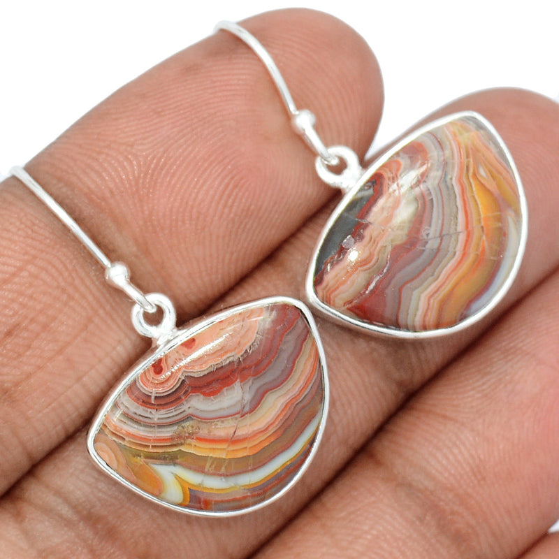 1.2" Laguna Lace Agate Earrings - LLAE843