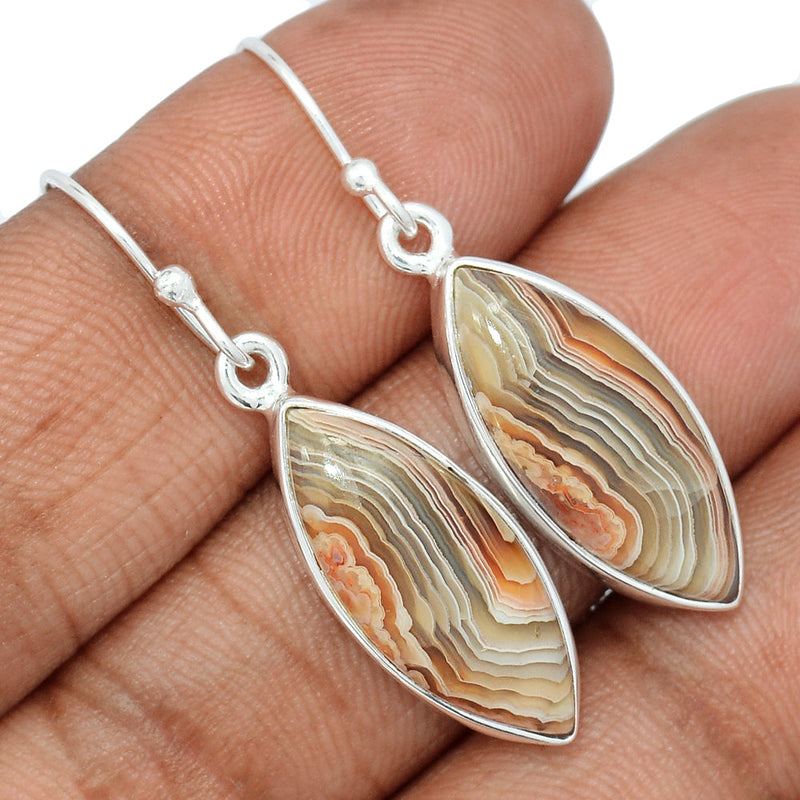 1.5" Laguna Lace Agate Earrings - LLAE847