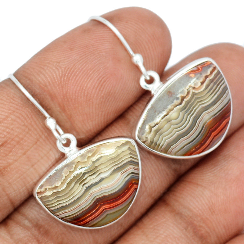 1.2" Laguna Lace Agate Earrings - LLAE848