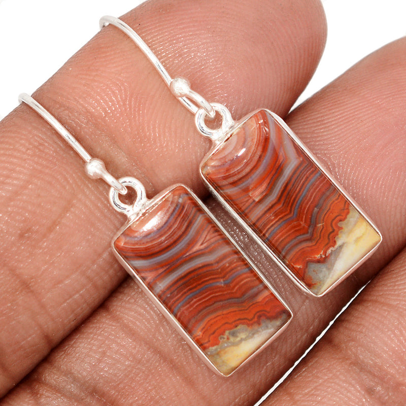 1.3" Laguna Lace Agate Earrings - LLAE970