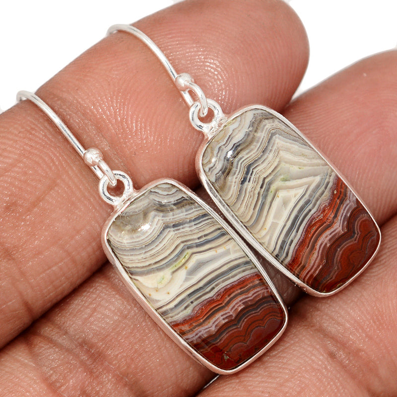 1.5" Laguna Lace Agate Earrings - LLAE977