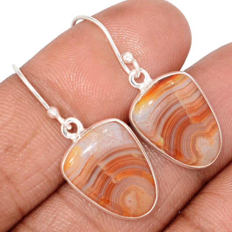 1.3" Laguna Lace Agate Earrings - LLAE980