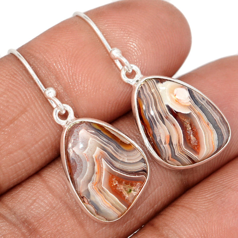 1.3" Laguna Lace Agate Earrings - LLAE989