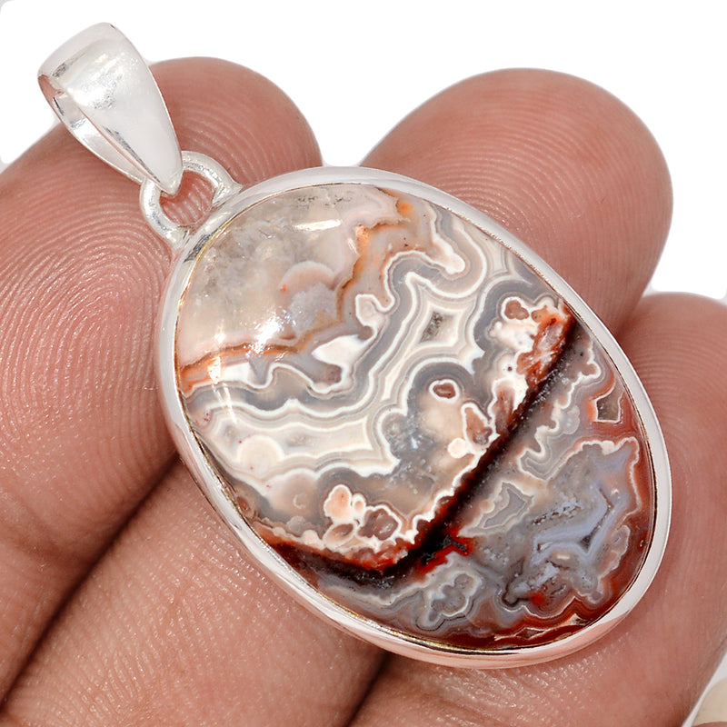 1.6" Laguna Lace Agate Pendants - LLAP1631
