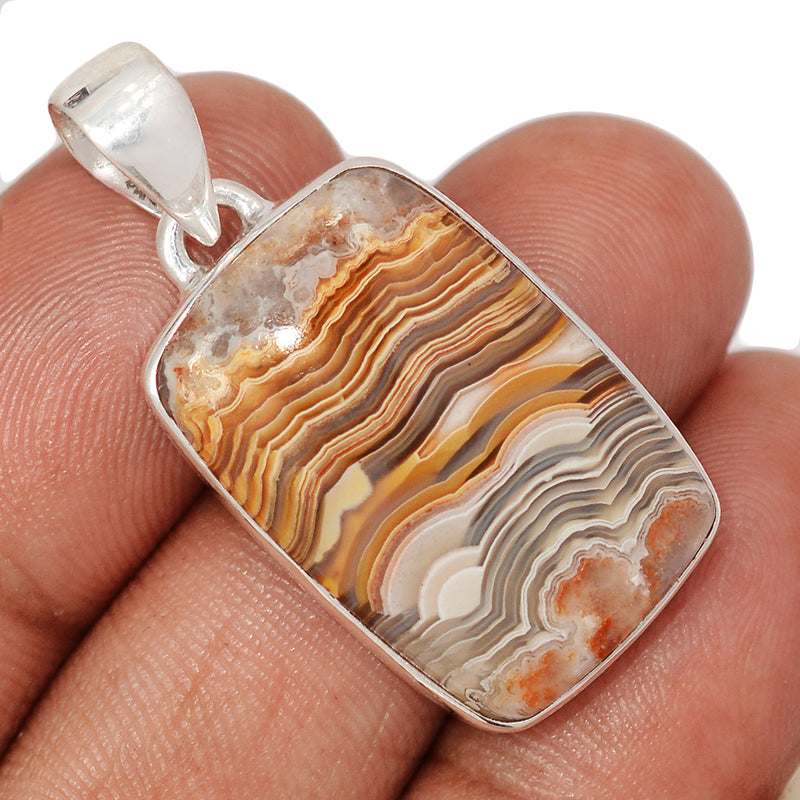 1.5" Laguna Lace Agate Pendants - LLAP1765