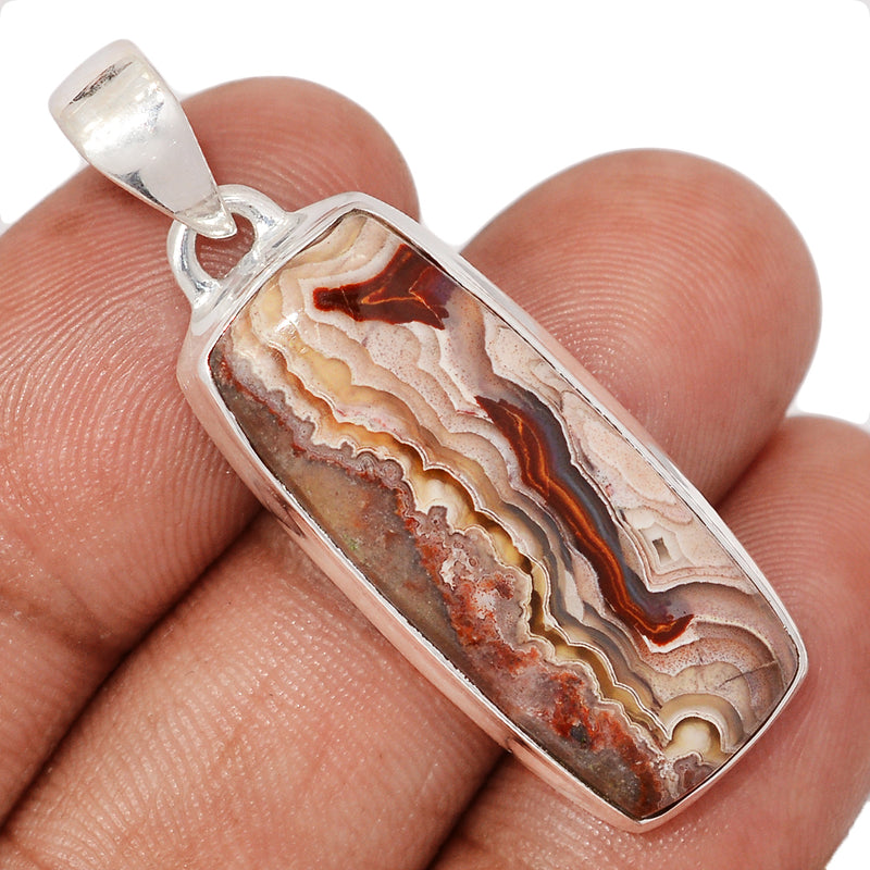 1.6" Laguna Lace Agate Pendants - LLAP1775