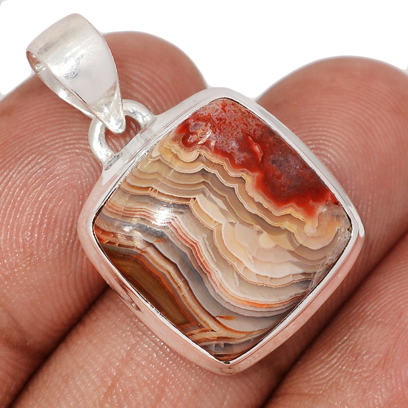 1.1" Laguna Lace Agate Pendants - LLAP1802