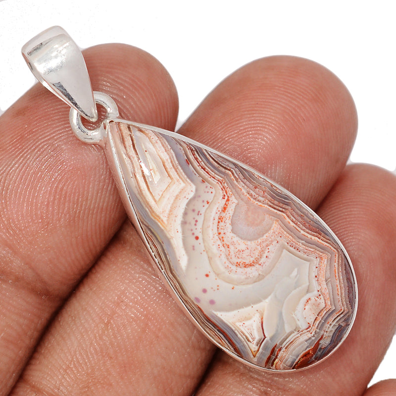 1.7" Laguna Lace Agate Pendants - LLAP1803