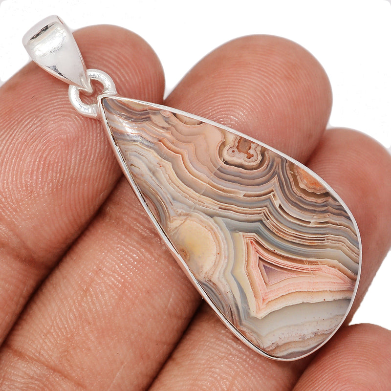 1.7" Laguna Lace Agate Pendants - LLAP1819