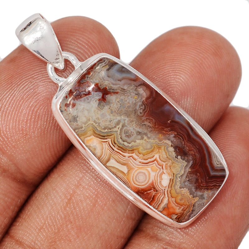 1.5" Laguna Lace Agate Pendants - LLAP1832