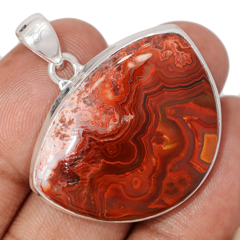 1.5" Laguna Lace Agate Pendants - LLAP1834
