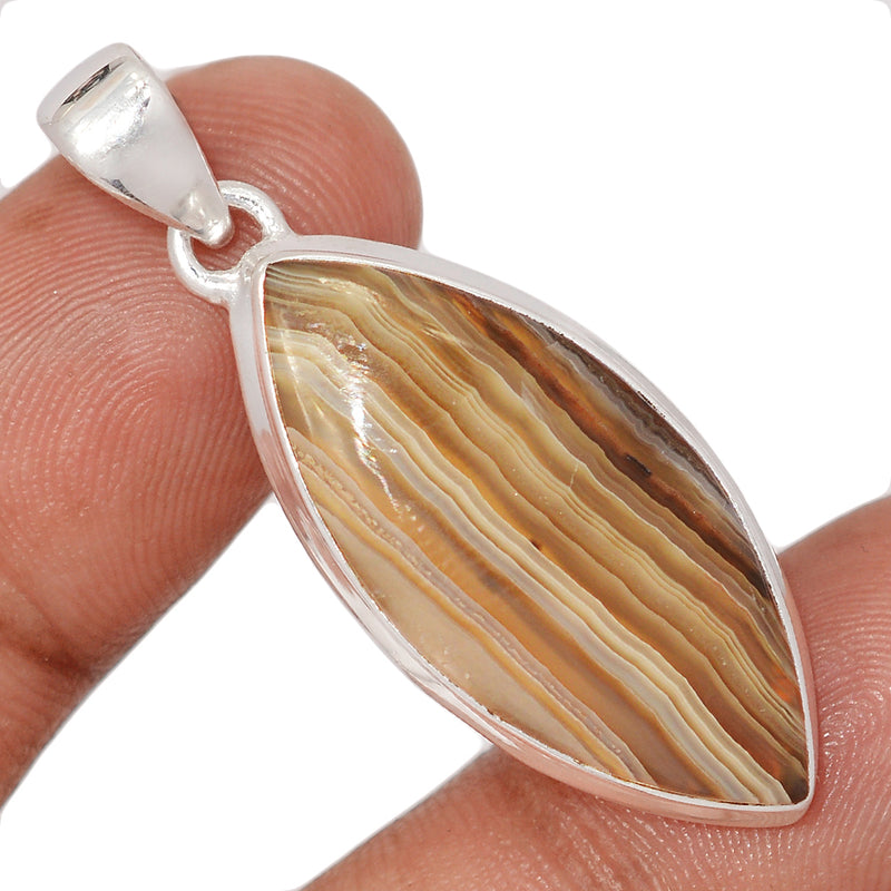 1.7" Laguna Lace Agate Pendants - LLAP1858