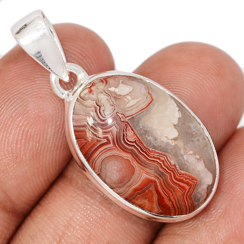 1.3" Laguna Lace Agate Pendants - LLAP1881