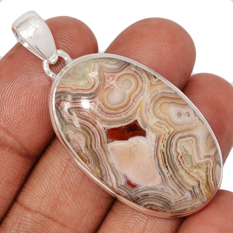 2" Laguna Lace Agate Pendants - LLAP1900