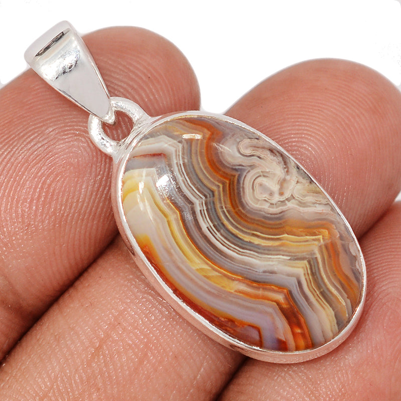 1.5" Laguna Lace Agate Pendants - LLAP1902