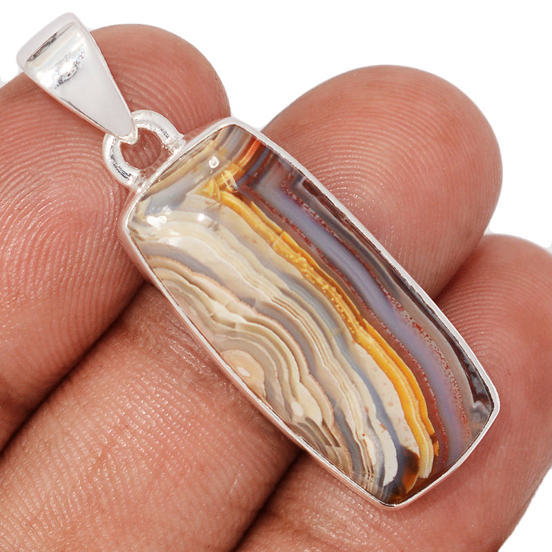 1.5" Laguna Lace Agate Pendants - LLAP1925