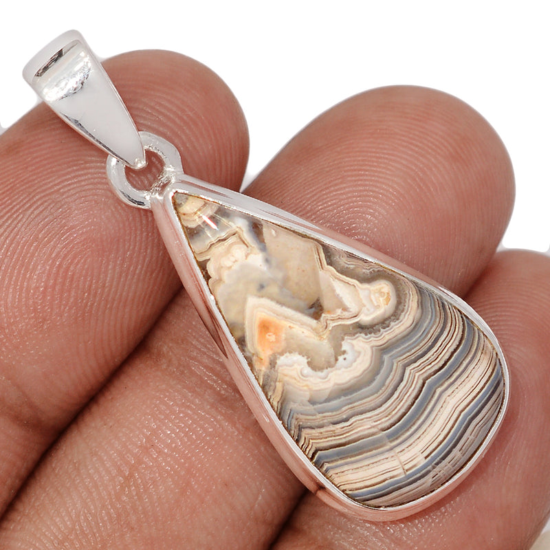 1.6" Laguna Lace Agate Pendants - LLAP1928