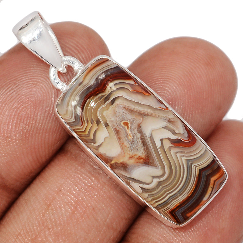 1.5" Laguna Lace Agate Pendants - LLAP1945