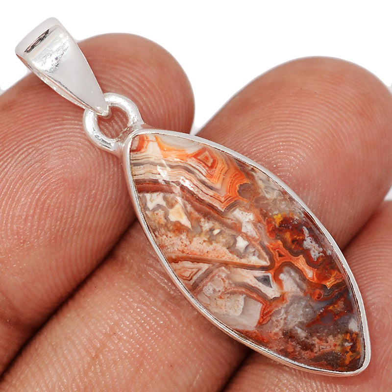 1.6" Laguna Lace Agate Pendants - LLAP1953