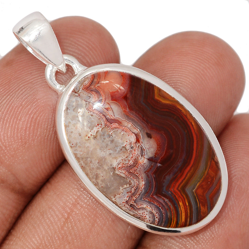 1.5" Laguna Lace Agate Pendants - LLAP1956