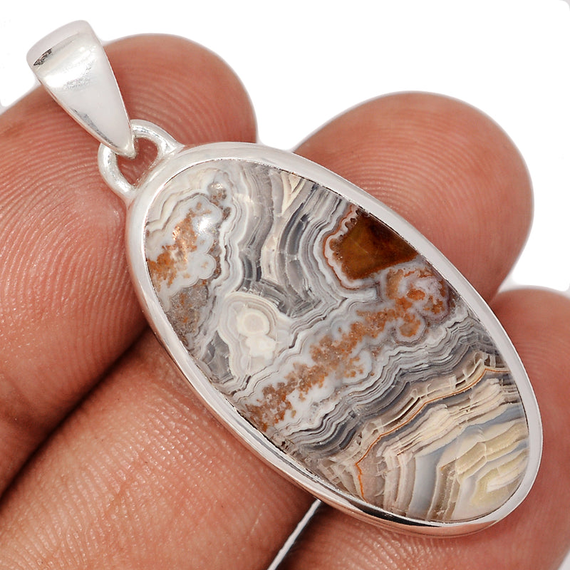 1.7" Laguna Lace Agate Pendants - LLAP1979