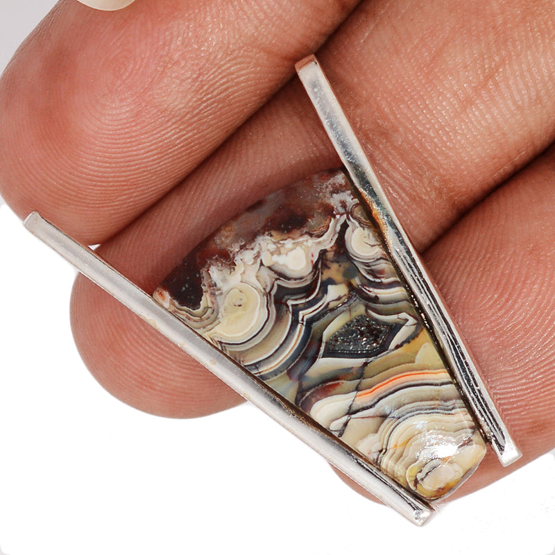 1.8" Laguna Lace Agate Pendants - LLAP2010
