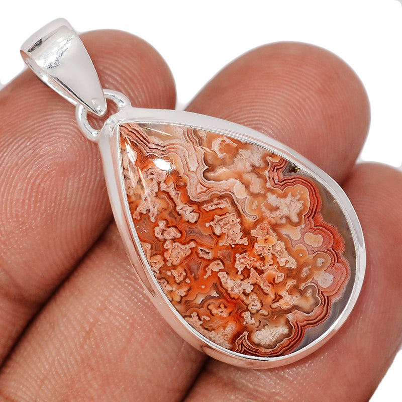 1.6" Laguna Lace Agate Pendants - LLAP2014