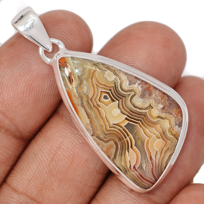 1.7" Laguna Lace Agate Pendants - LLAP2016