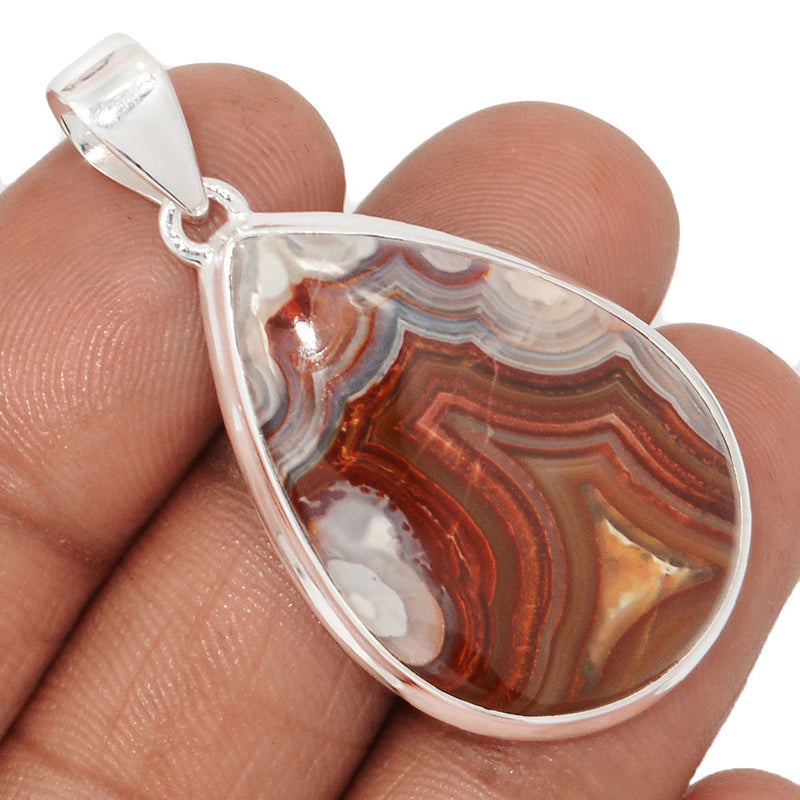 1.7" Laguna Lace Agate Pendants - LLAP2027