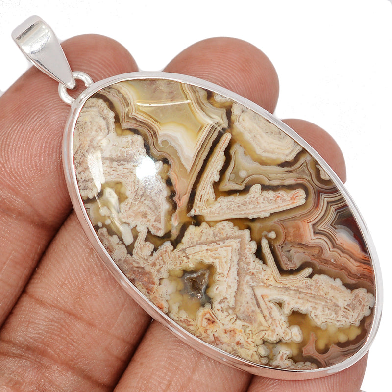 2.5" Extra Large - Laguna Lace Agate Pendants - LLAP2028