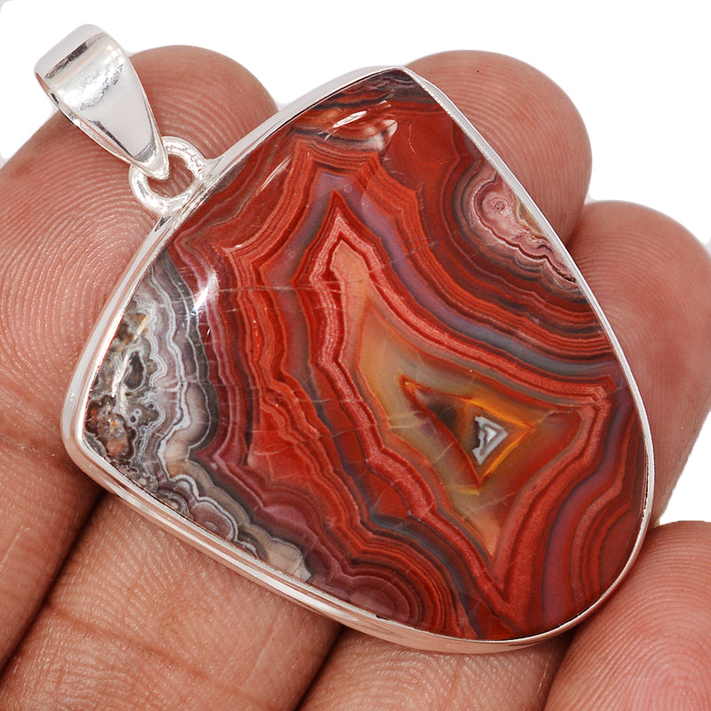 1.8" Extra Large - Laguna Lace Agate Pendants - LLAP2029