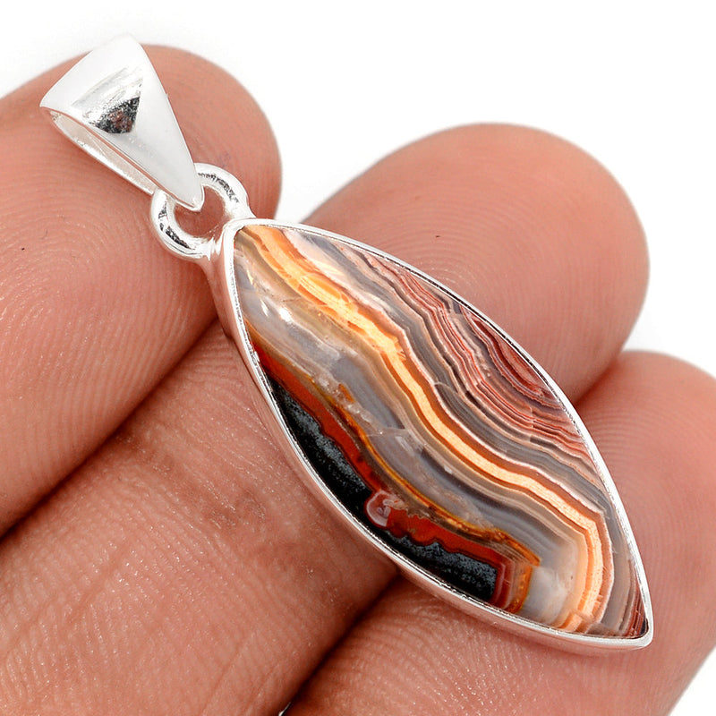 1.5" Laguna Lace Agate Pendants - LLAP2054