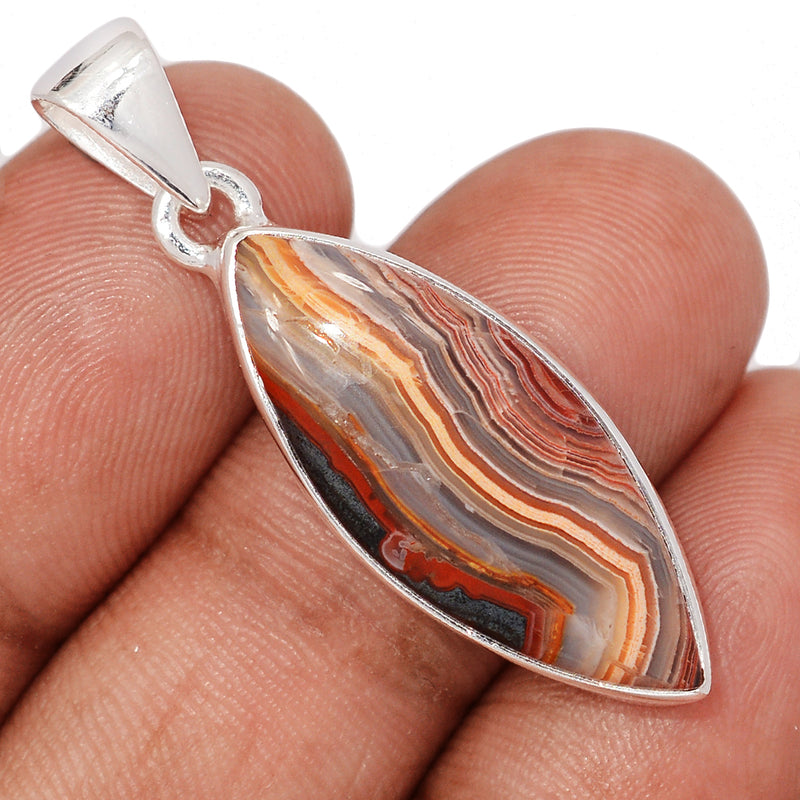 1.5" Laguna Lace Agate Pendants - LLAP2054