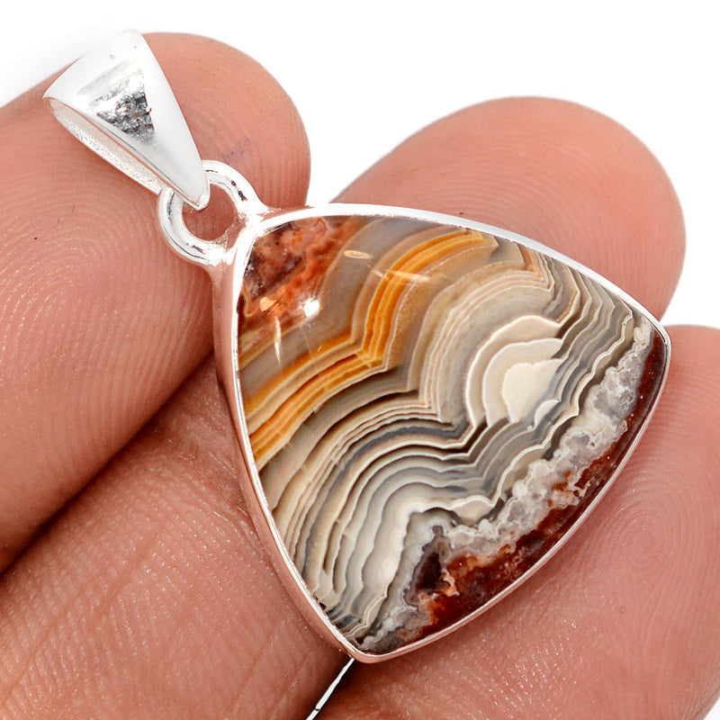 1.2" Laguna Lace Agate Pendants - LLAP2055