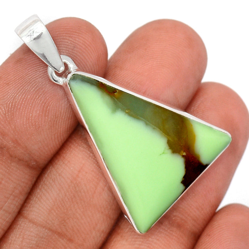 1.6" Citron Chrysoprase From Mint Chrysoprase Pendants - LMCP266
