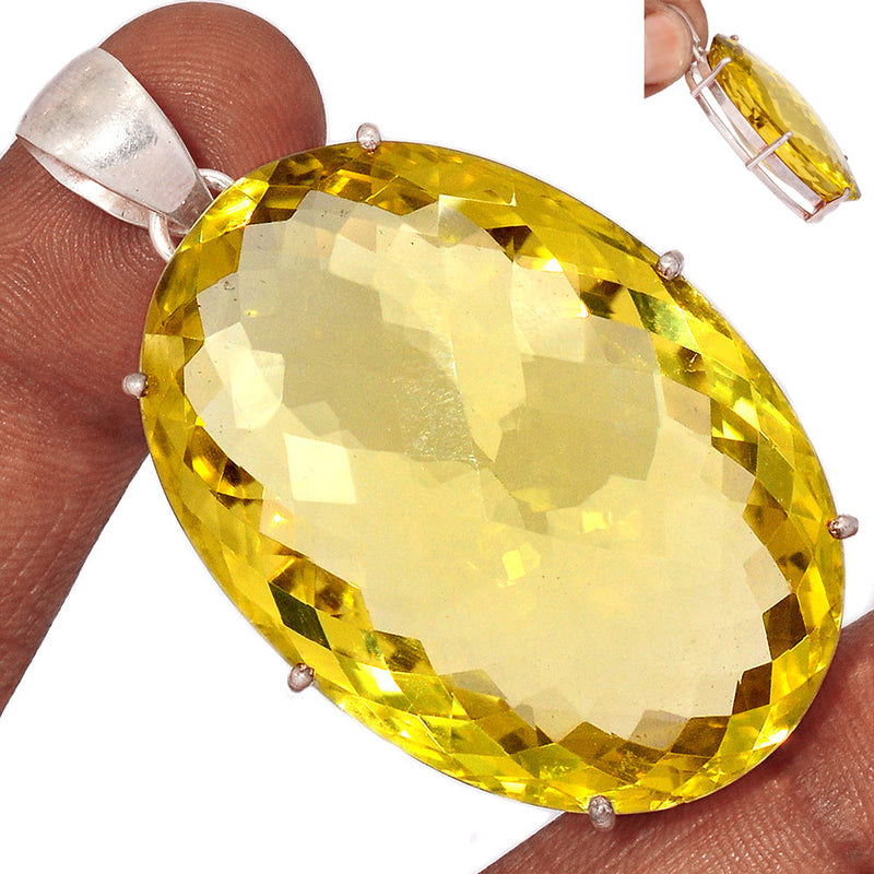 2.5" Claw - Lemon Topaz Pendants - LMTP641