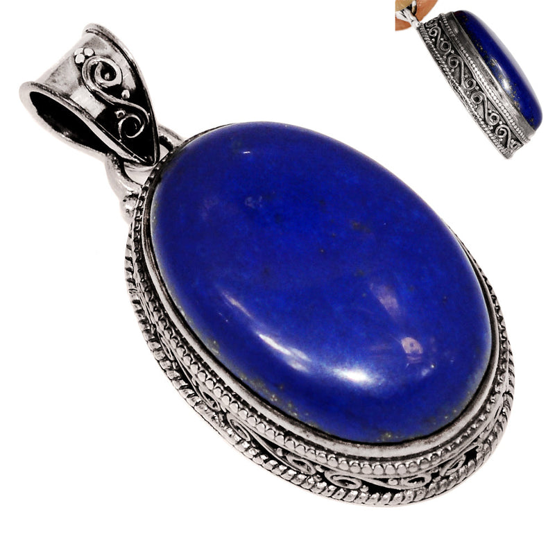 1.5" Fine Filigree - Lapis Pendants - LPSP2890