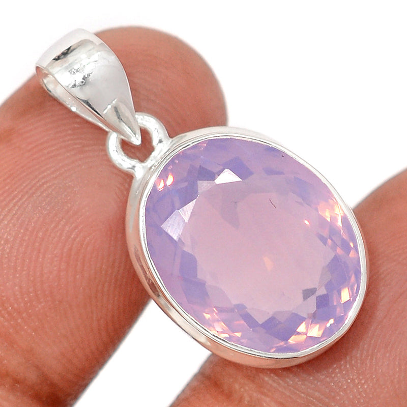 1.1" Lavender Quartz Faceted Pendants - LQFP42