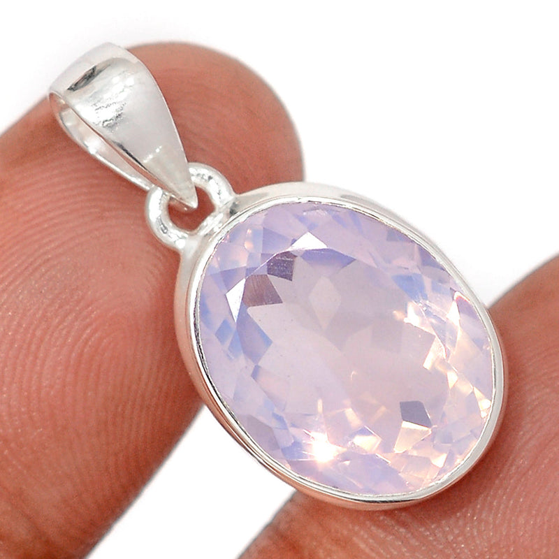 1.1" Lavender Quartz Faceted Pendants - LQFP44