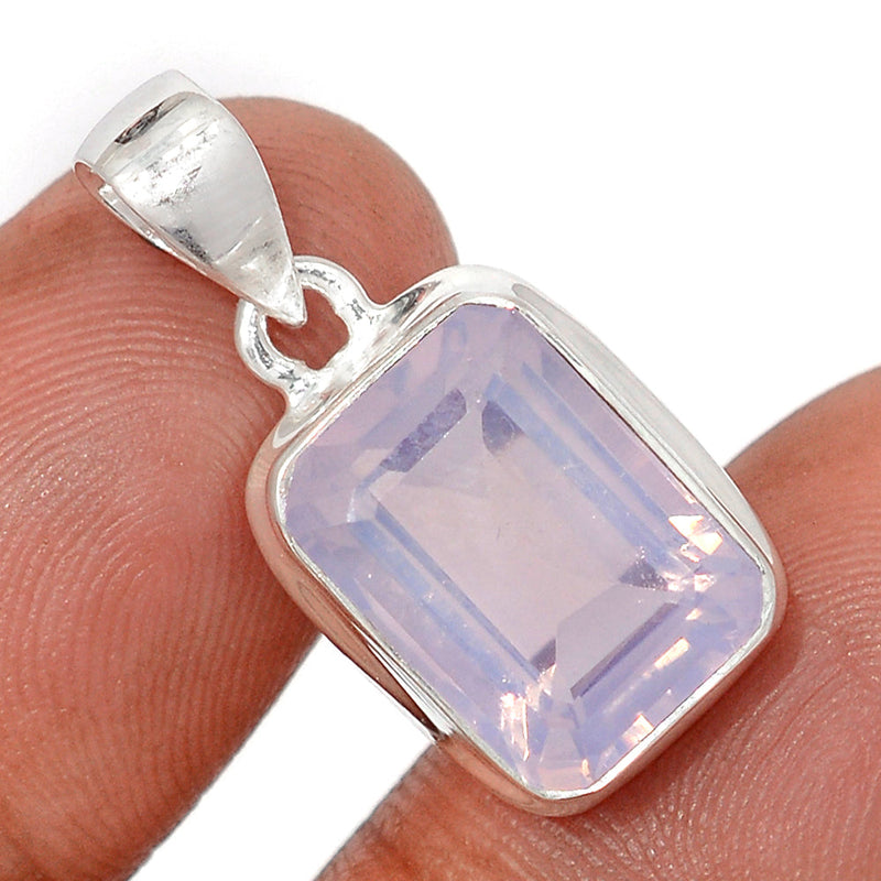 1.1" Lavender Quartz Faceted Pendants - LQFP47