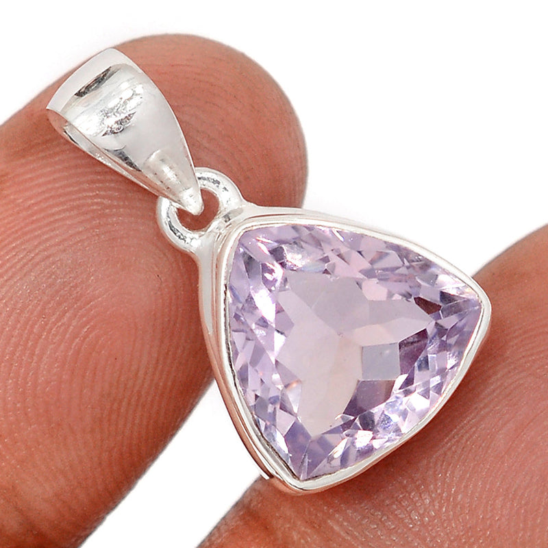 1" Lavender Quartz Faceted Pendants - LQFP49