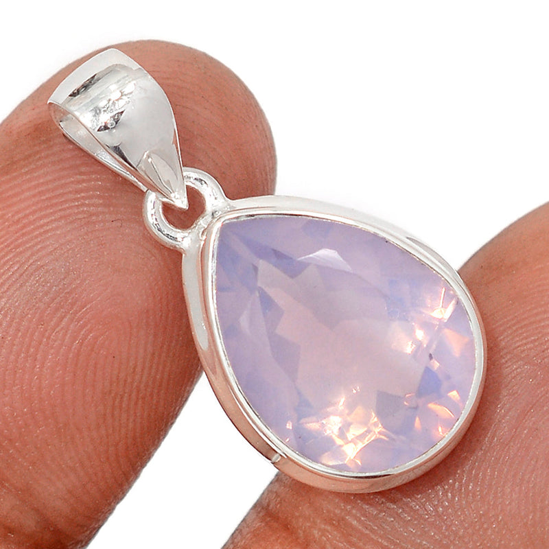 1.1" Lavender Quartz Faceted Pendants - LQFP50