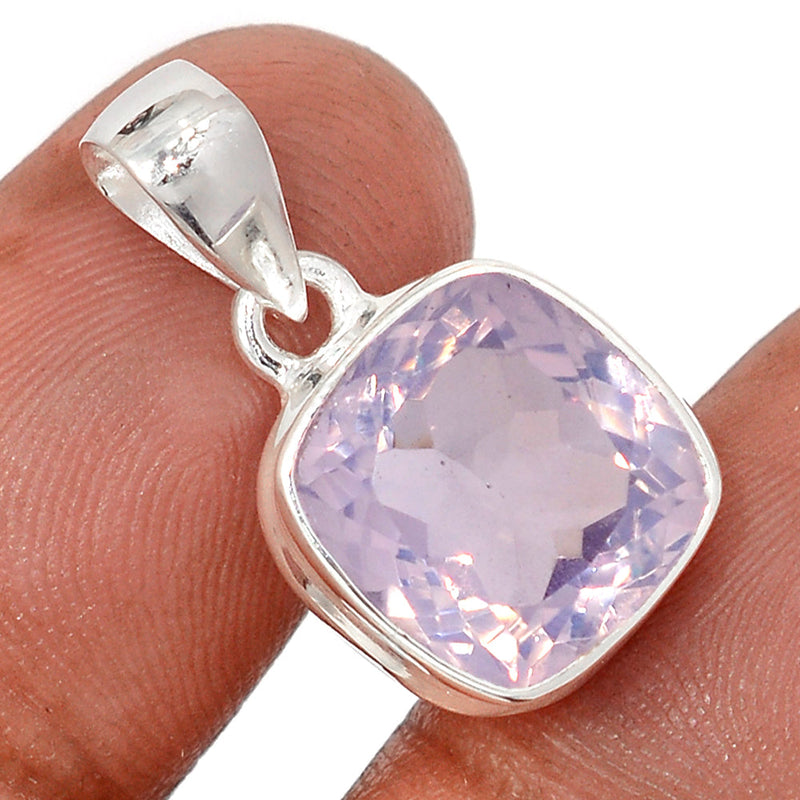 1" Lavender Quartz Faceted Pendants - LQFP53