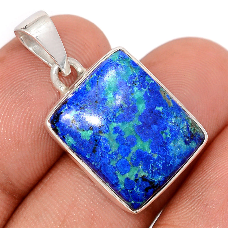 1.2" Azurite In Malachite Pendants - MAZP1198