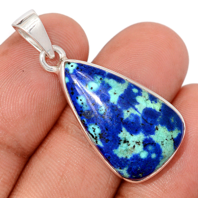 1.5" Azurite In Malachite Pendants - MAZP1205