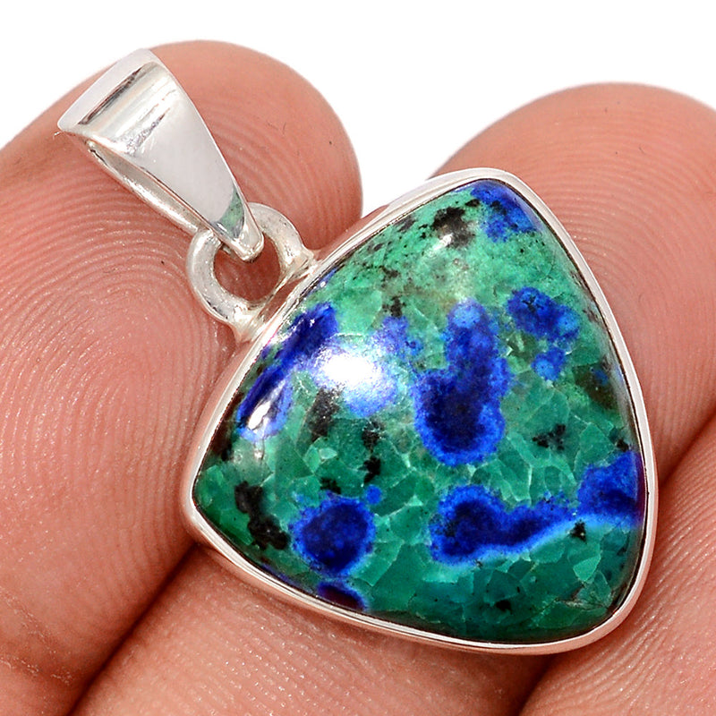1.2" Azurite In Malachite Pendants - MAZP1218