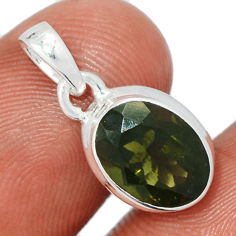0.7" Moldavite Faceted Pendants - MDFP231