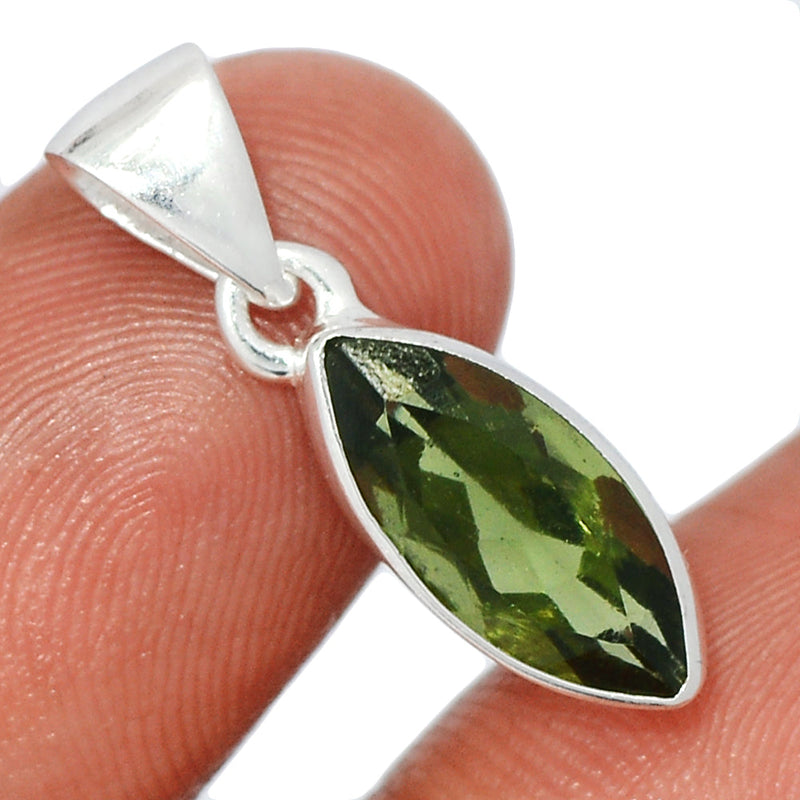 1" Moldavite Faceted Pendants - MDFP256