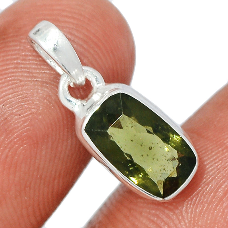 0.8" Moldavite Faceted Pendants - MDFP265
